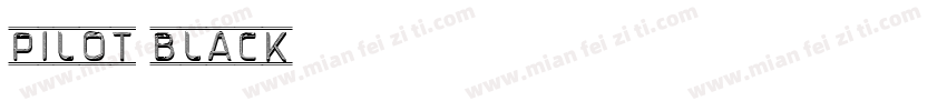Pilot Black字体转换